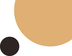Beige and brown circles in right top corner